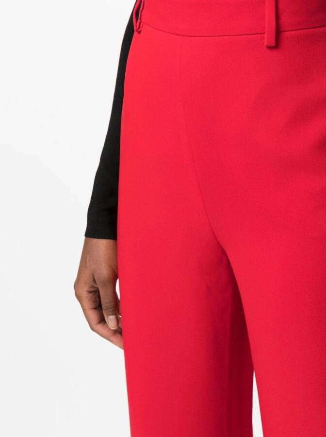 Valentino Garavani High waist broek Rood