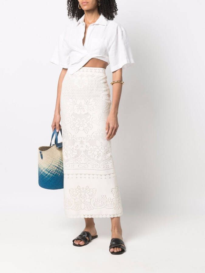 Valentino Garavani High waist rok Beige