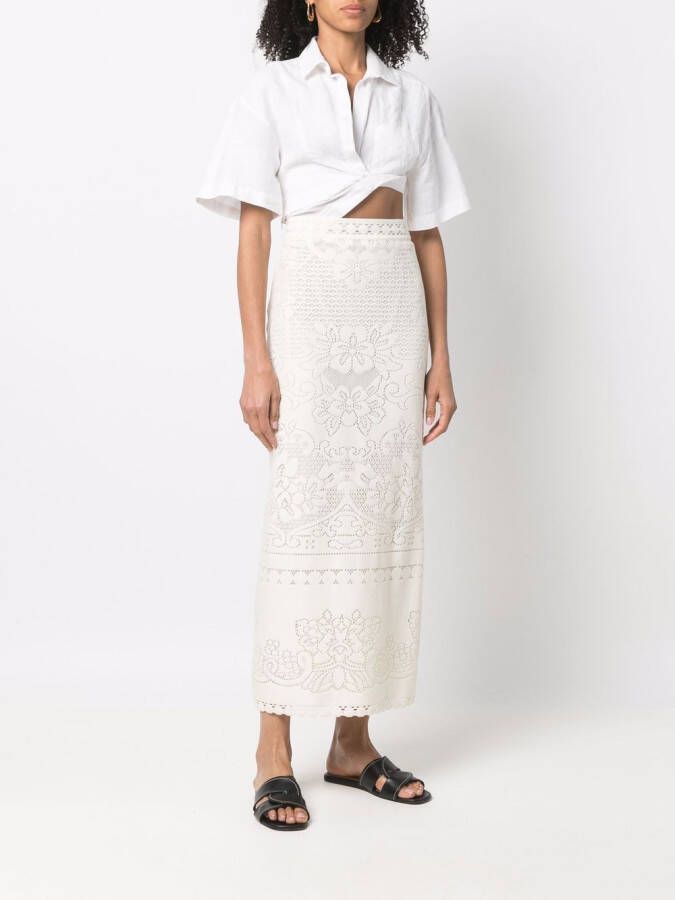 Valentino Garavani High waist rok Beige