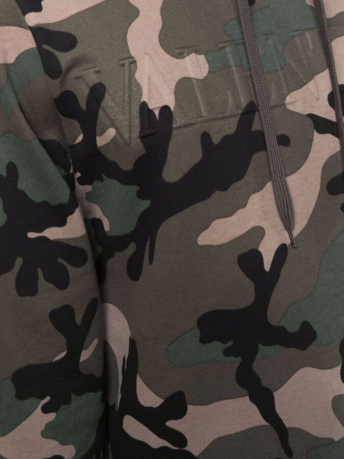 Valentino Garavani Hoodie met camouflageprint Groen