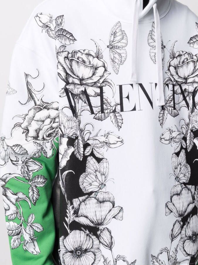 Valentino Garavani Hoodie met print Wit