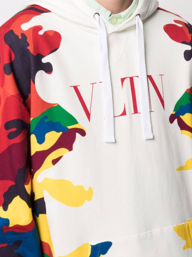 Valentino Garavani Hoodie met print Wit