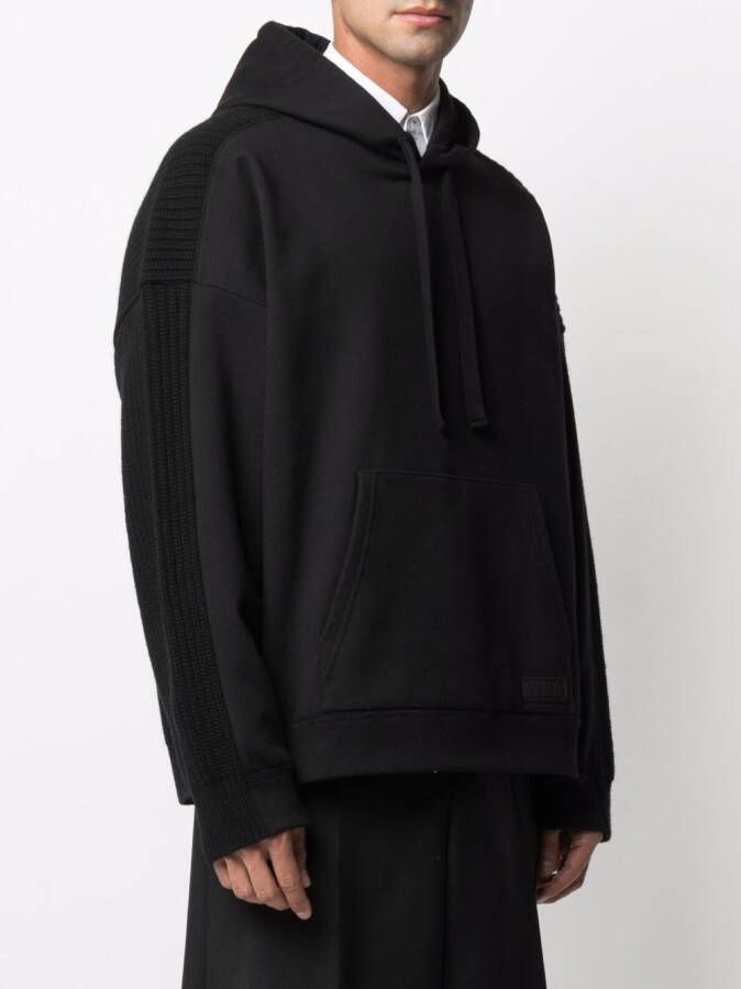 Valentino Garavani Hoodie met vlakken Zwart