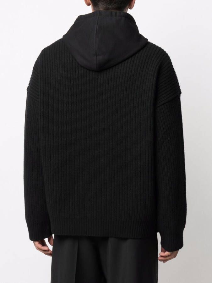 Valentino Garavani Hoodie met vlakken Zwart