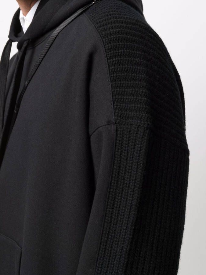 Valentino Garavani Hoodie met vlakken Zwart