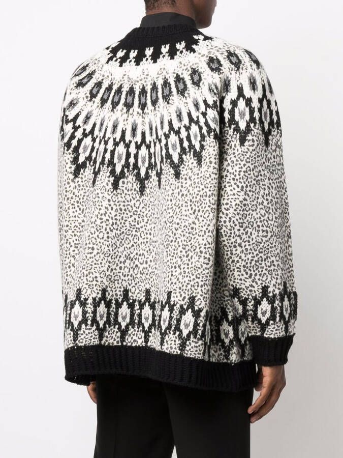 Valentino Garavani Intarsia trui Wit