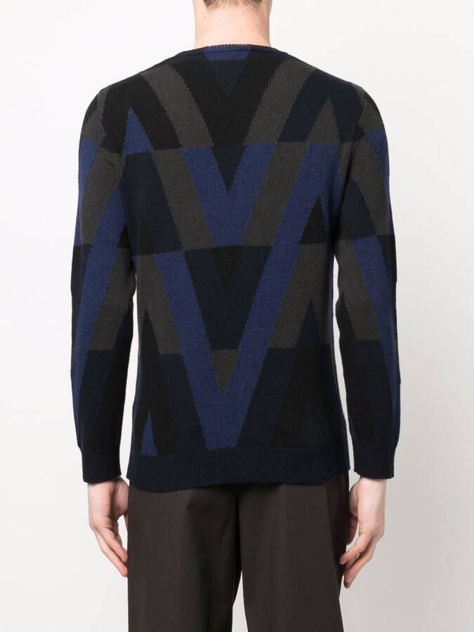 Valentino Garavani Intarsia trui Zwart