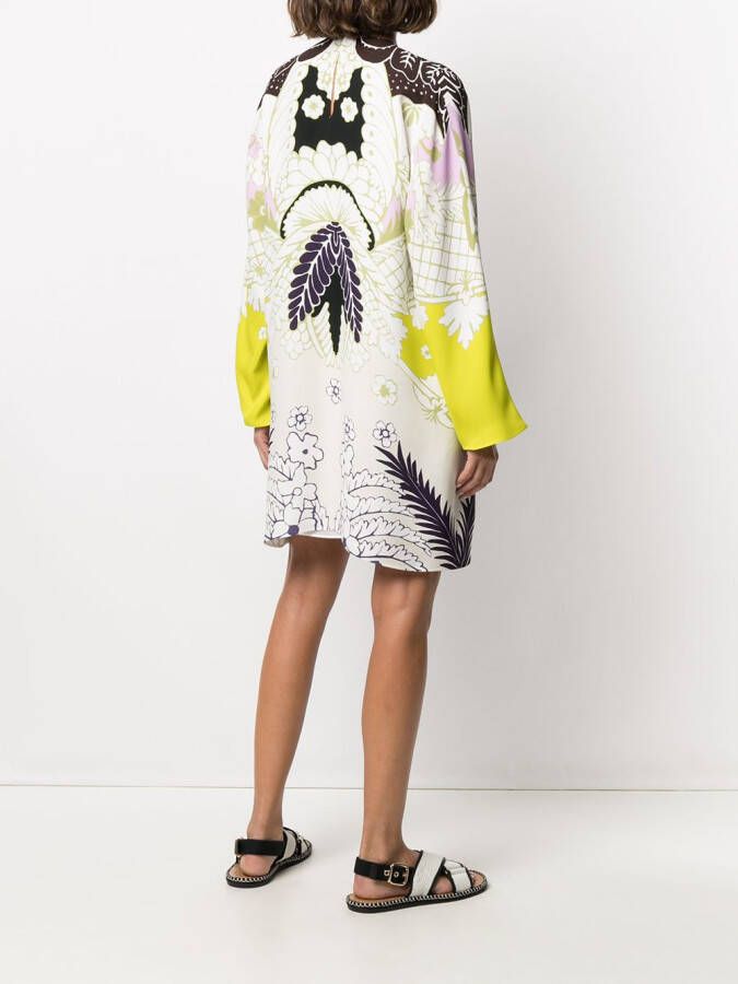 Valentino Garavani Jurk met abstracte print Groen