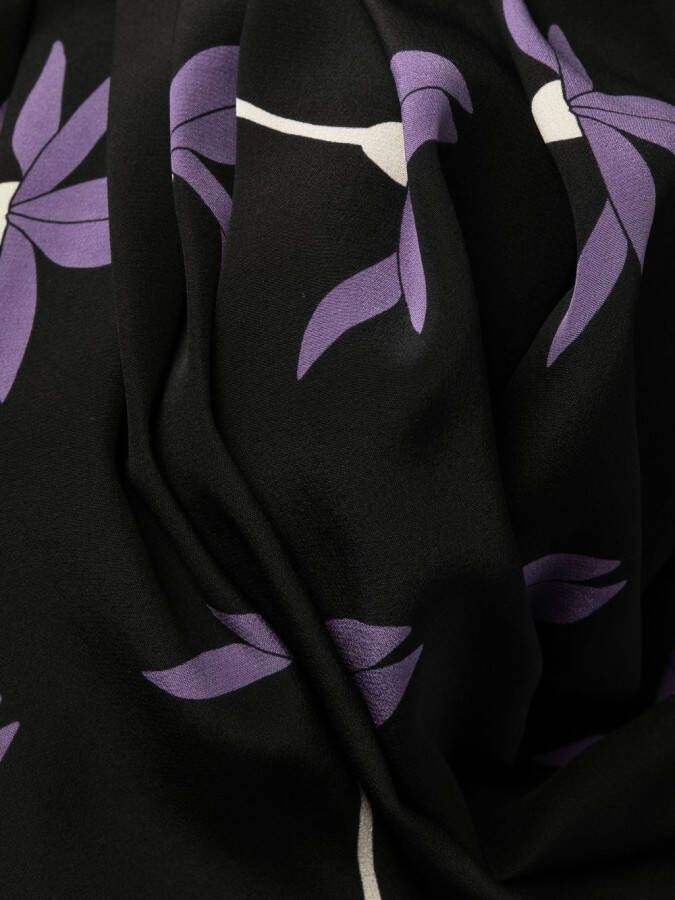 Valentino Garavani Jurk met bloemenprint Zwart