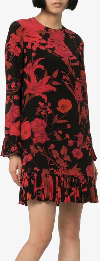 Valentino Garavani Jurk met bloemprint Zwart