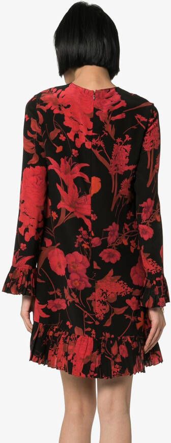 Valentino Garavani Jurk met bloemprint Zwart