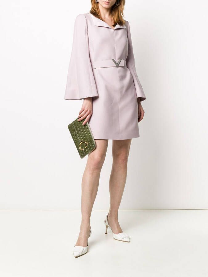 Valentino Garavani Jurk met riem Paars