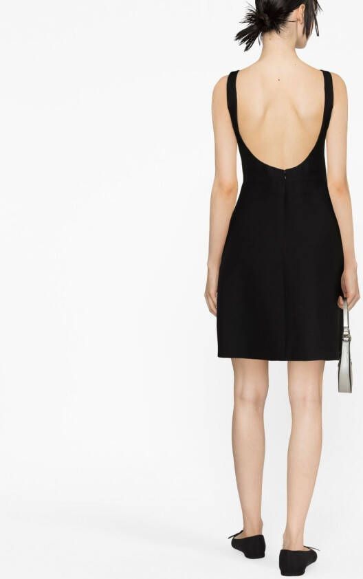 Valentino Garavani Jurk met ruchehals Zwart