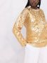 Valentino Garavani Kabelgebreide trui Goud - Thumbnail 3