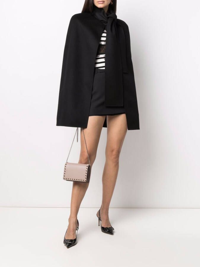 Valentino Garavani Kasjmier cape Zwart
