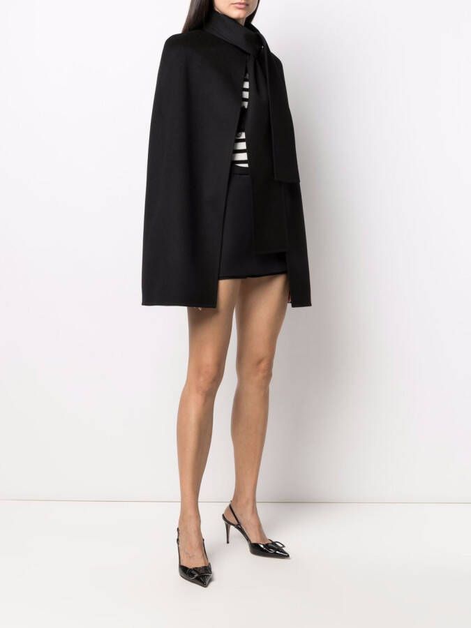 Valentino Garavani Kasjmier cape Zwart