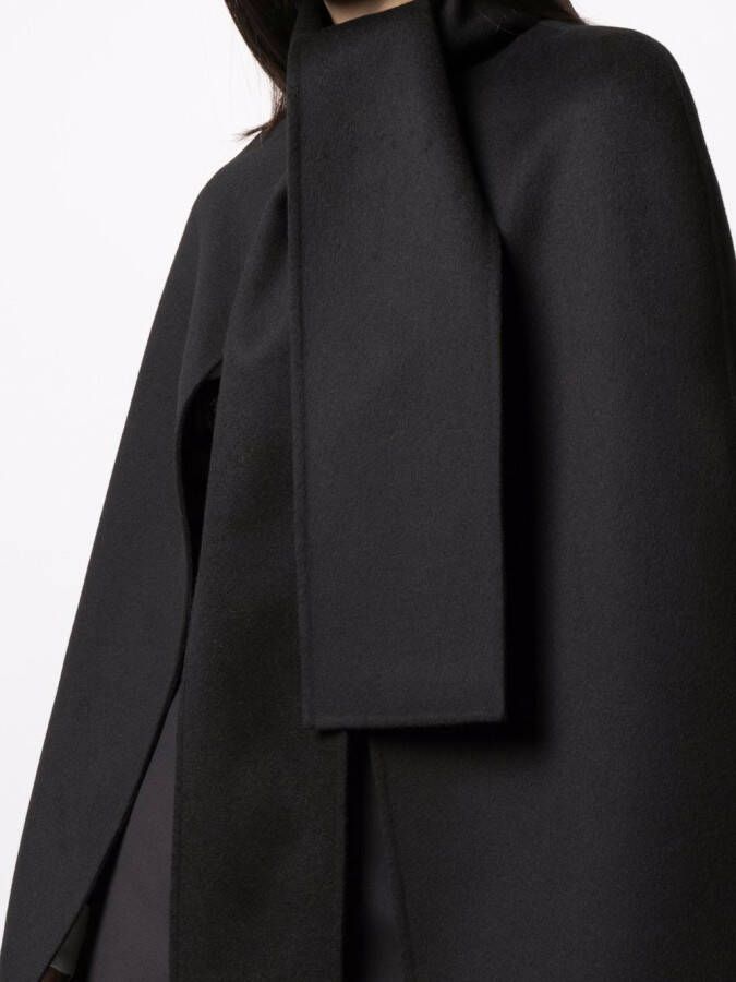 Valentino Garavani Kasjmier cape Zwart