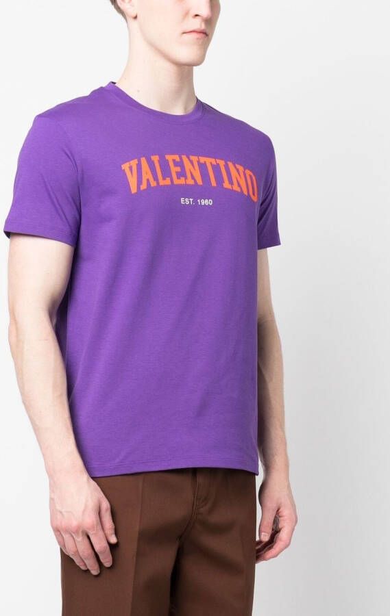 Valentino Garavani T-shirt met logoprint Paars