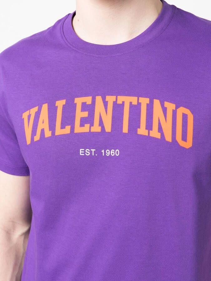 Valentino Garavani T-shirt met logoprint Paars