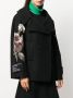Valentino Garavani Mantel met geborduurde bloemen Zwart - Thumbnail 3