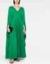 Valentino Garavani Maxi-jurk met V-hals Groen - Thumbnail 2