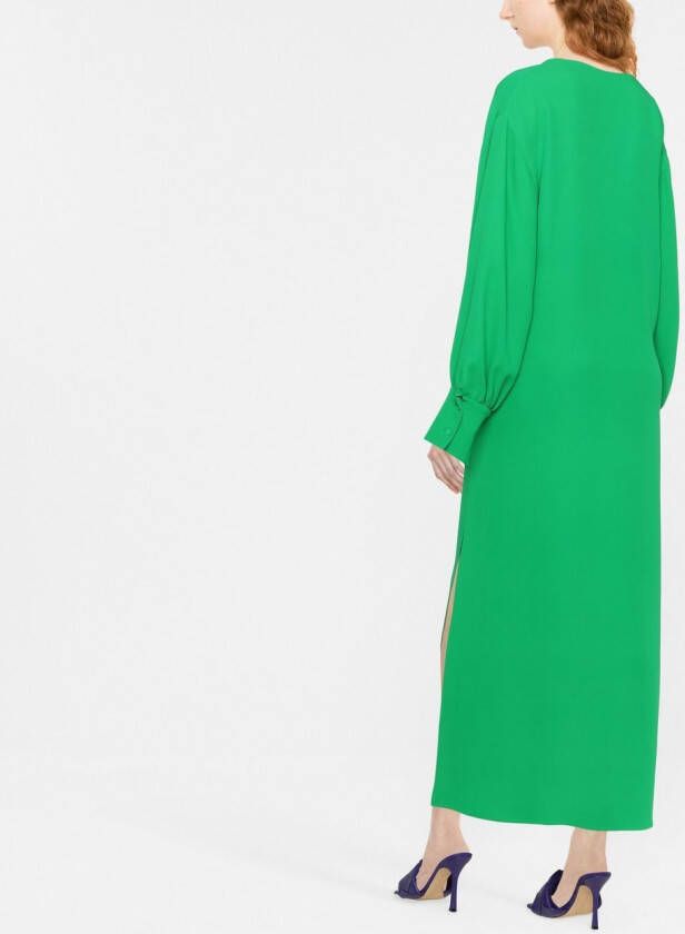 Valentino Garavani Maxi-jurk met V-hals Groen