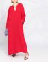 Valentino Garavani Maxi-jurk met watervalhals Rood - Thumbnail 2