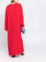 Valentino Garavani Maxi-jurk met watervalhals Rood - Thumbnail 4