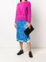 Valentino Garavani Midi-jurk met bloemenprint Blauw - Thumbnail 2