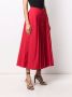 Valentino Garavani Midi-plooirok Rood - Thumbnail 3