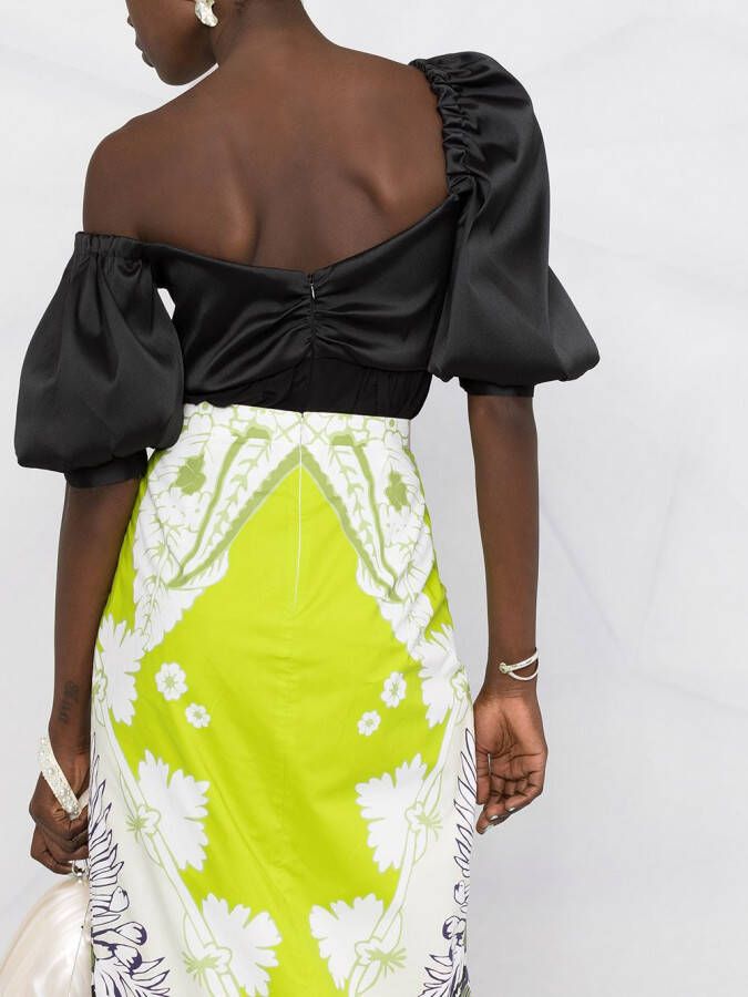 Valentino Garavani Midi-rok met print Wit