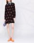 Valentino Garavani Mini-jurk met bloemenprint Zwart - Thumbnail 2