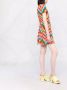 Valentino Garavani Mini-jurk met chevron streep Groen - Thumbnail 4