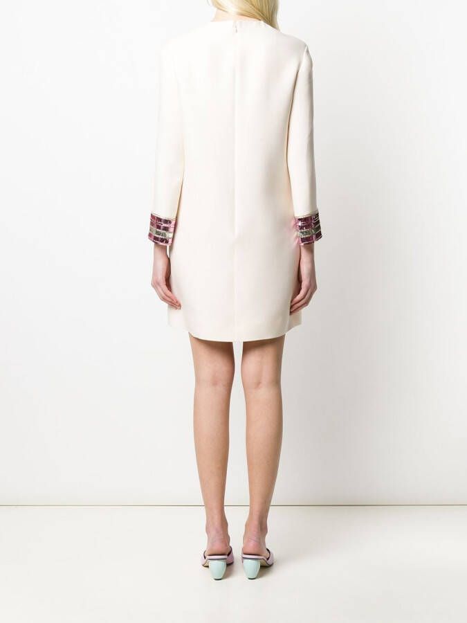 Valentino Garavani Mini-jurk met pailletten Beige