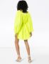 Valentino Garavani Mini-jurk met pofmouwen Geel - Thumbnail 3
