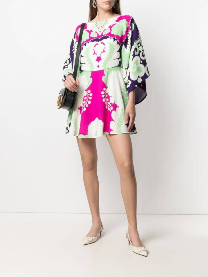 Valentino Garavani Mini-jurk met print Wit