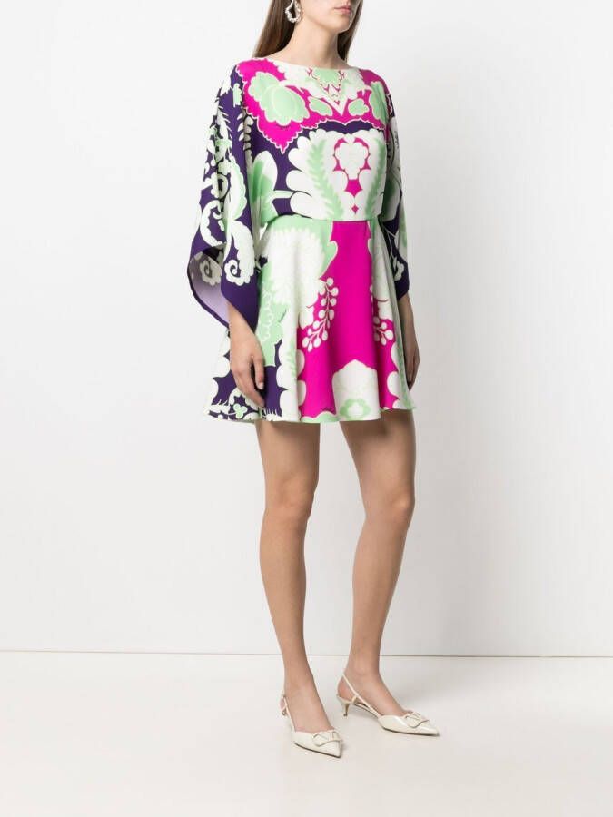 Valentino Garavani Mini-jurk met print Wit