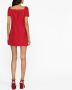 Valentino Garavani Mini-jurk met vierkante hals Rood - Thumbnail 2