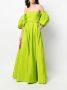 Valentino Garavani Off-shoulder jurk Groen - Thumbnail 2