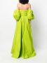 Valentino Garavani Off-shoulder jurk Groen - Thumbnail 4