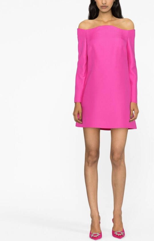 Valentino Garavani Off-shoulder mini-jurk Roze