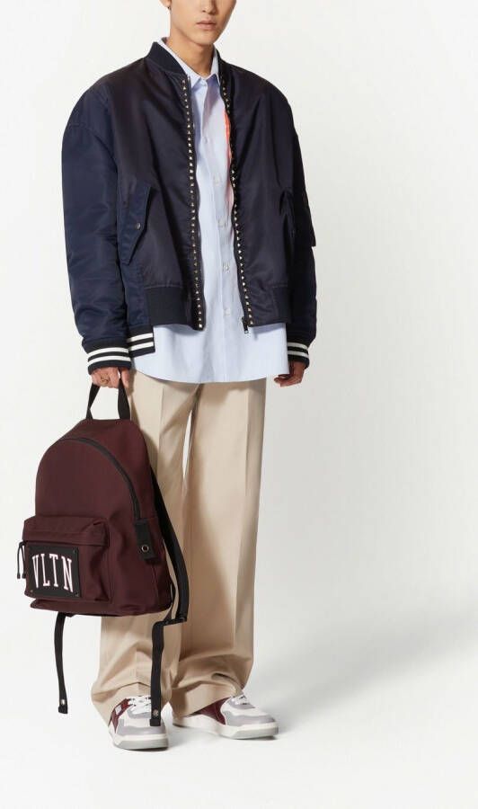 Valentino Garavani Overhemd met geborduurd logo Blauw