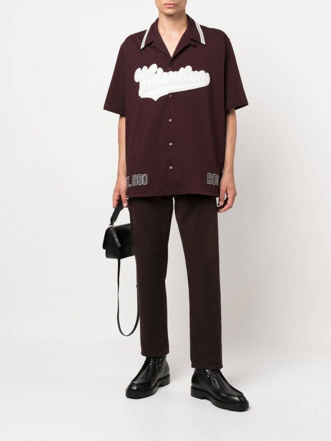 Valentino Garavani Overhemd met logopatch Rood