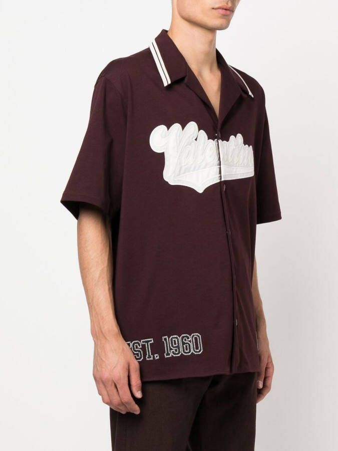 Valentino Garavani Overhemd met logopatch Rood