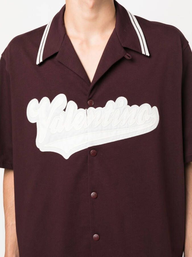 Valentino Garavani Overhemd met logopatch Rood
