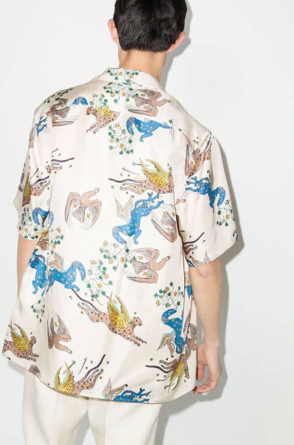 Valentino Garavani Overhemd met print Beige