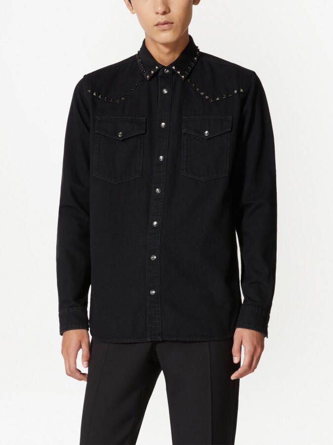 Valentino Garavani Overhemd met print Zwart