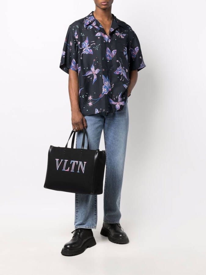 Valentino Garavani Overhemd met vlinderprint Zwart