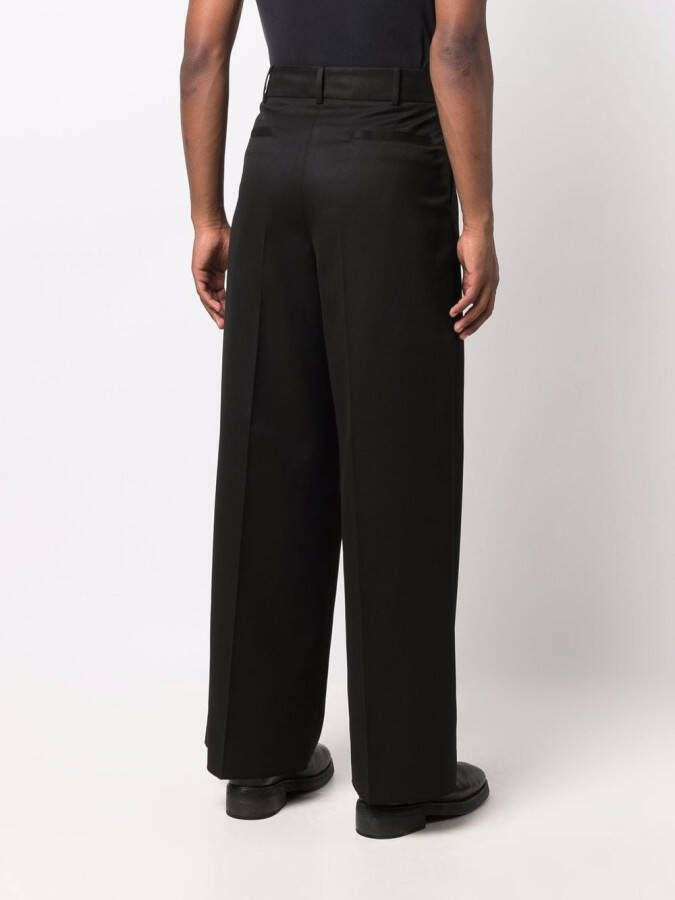 Valentino Garavani Pantalon met wijde pijpen Zwart