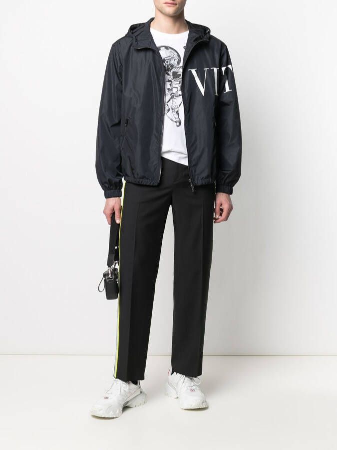 Valentino Garavani Pantalon met zijstreep Zwart